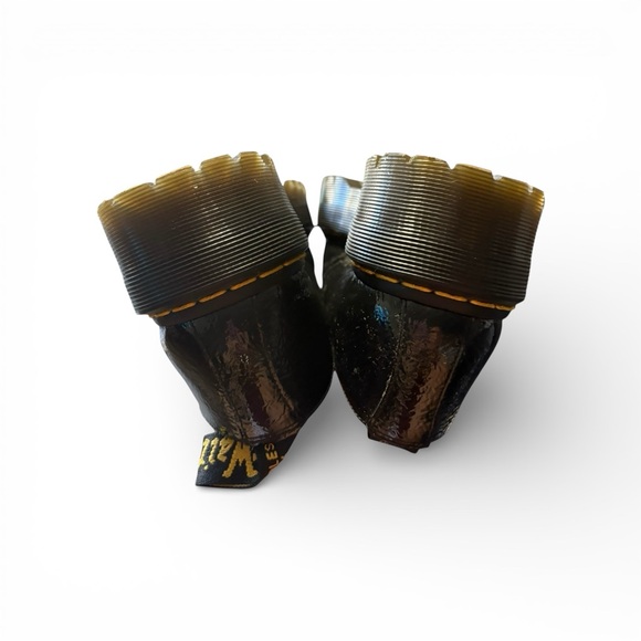 Dr. Martens 1461 Quad TC Distressed Patent Leather platform shoe Ladies 9 Men 8 - Picture 5 of 9